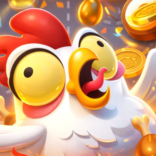 Icona di Chicken Road 2: il pollo bianco con la cresta rossa